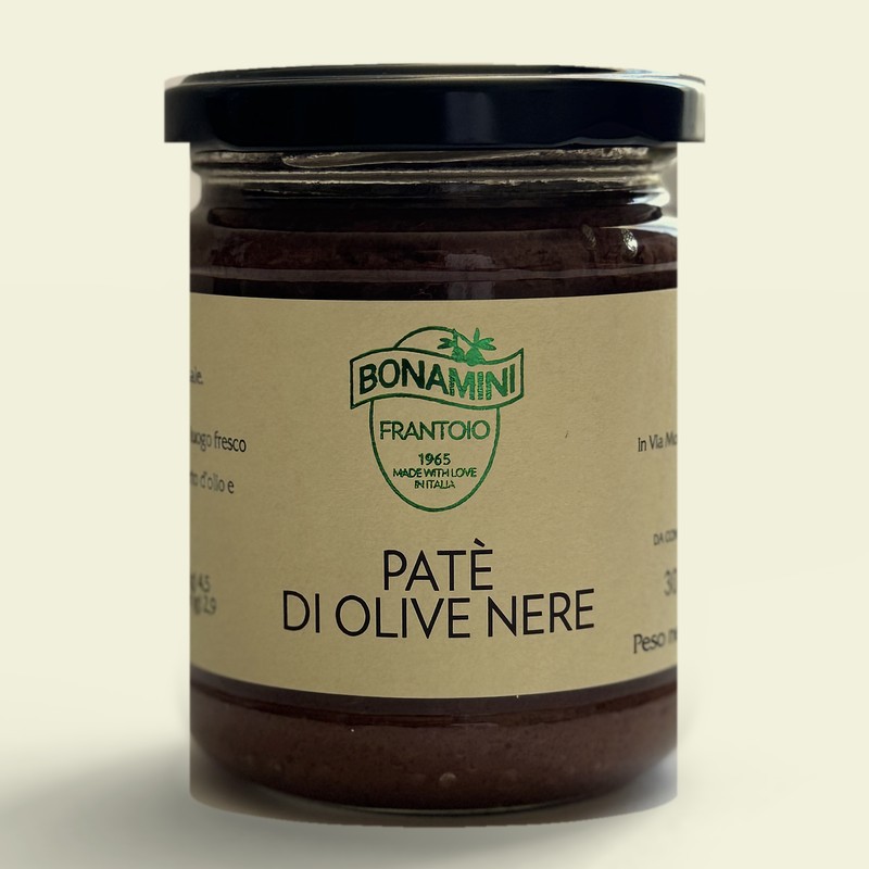 Bonamini Paté z čiernych olív 180 g